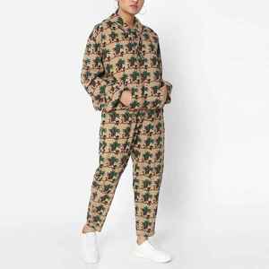 Chándal Unisex de Invierno con Capucha, Cintura Elástica, Sólido, Transpirable, con Estampado por Transferencia de Calor, Elástico en Cuatro Direcciones, de Secado Rápido, Poliéster/Algodón - Product Image 1