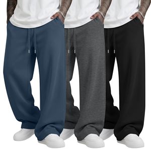 Pantalon de survêtement ample pour homme en molleton de coton, coupe athlétique douce et confortable, idéal pour le quotidien et la salle de sport - Product Image 5