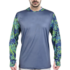 Wholesale Price Long Sleeve Sublimation Print Fishing Jersey for Men Quick Dry Breathable UV Protection Fishing Shirt - Product Image 2