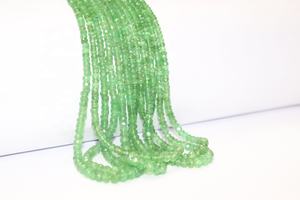 Cuentas Rondelle facetadas de tsavorita Natural de calidad AAA, hebra de 3-6mm y 17 pulgadas para la fabricación de joyas - Product Image 2