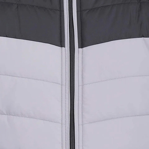 VANEK INTERNATIONAL Men's Light <b>Blue</b> <b>Canvas</b> Winter Puffer Jacket Stand Collar Zipper Closure Slim Fit Casual Windproof Front - Product Image 3