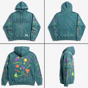 Sudadera con Capucha Sublimada Estilo Y2K, Unisex, Oversize, con Estampado Gráfico Completo, Sudadera de Forro Polar Personalizada - Product Image 6