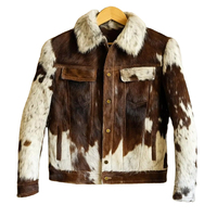 Veste d'hiver matelassée en cuir de vachette pour femme, tricotée, chaude, pour l'extérieur, fermeture éclair, fabrication au Pakistan