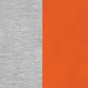 Unisex Winter Pullover with Custom Logo Trending <b>Grey</b> Orange Embroidered <b>Fleece</b> Plus Size Sororities Colleges Collection - Product Image 5