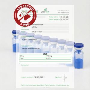 ขวดเปปไทด์มาตรฐาน 30 มก. ผงสีขาว ความบริสุทธิ์สูง 99% สำหรับการวิจัย กระชับสัดส่วน ปลอดภัยในการจัดส่ง จัดจำหน่ายโดยโรงงาน - Product Image 3