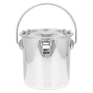 Bold Blossom Stainless Steel Round Ice <b>Bucket</b> <b>With</b> <b>Lid</b> And Handle Rust Resistant Minimalist Design ice <b>Bucket</b> wholesale india - Product Image 6