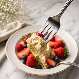 Fourchette à dessert en acier inoxydable de qualité supérieure, finition miroir, collection de couverts réutilisables de luxe pour hôtels et restaurants - Product Image 1