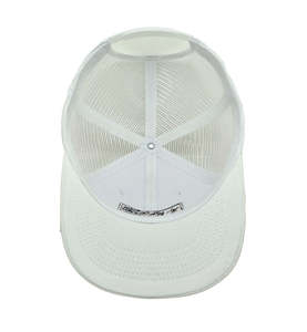 Gorras deportivas blancas sólidas COMMON Mid America Testing con logo bordado personalizado, gorras trucker de 6 paneles, gorras de golf OEM Vietnam, unisex - Product Image 3