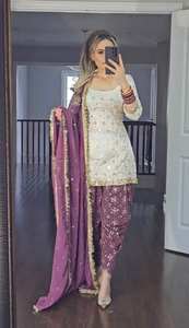 Salwar Patiyala Spécial Prêt-à-Porter Personnalisable avec Costume et Dupatta – Tenue Traditionnelle Indienne pour Femme, Idéale pour les Fêtes, Prête à Porter - Product Image 4