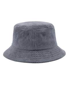 หมวกแก๊ปทรงทรัคเกอร์สำหรับผู้ชาย ผ้าฝ้าย 100% ปรับแต่งได้ หมวกทรงบักเก็ตผ้าคอร์ดูรอยแบบ unisex หมวกทรงบักเก็ตผ้าคอร์ดูรอยพร้อมเชือกผูก - Product Image 3