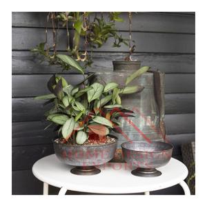 Jarrón de flores/dedo para decoración de jardín y decoración de boda, último diseño, cuenco de frutas de Pedestal, compota grande de Color negro, Fiona - Product Image 1