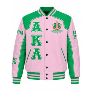 Chaqueta Universitaria Varsity 2027 al por Mayor para Hombre, Talla Grande, Ropa Griega, Logotipo Personalizado, Chaqueta Universitaria Letterman Regular - Product Image 2