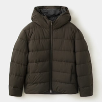 Veste d'hiver matelassée unie pour homme, style doudoune, haute qualité, grande taille, pour l'extérieur, vente en gros