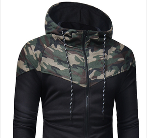 เสื้อฮู้ดลายพรางฤดูหนาวแบบระบายอากาศได้ ปรับแต่งได้ตามต้องการ พร้อมซิป ดีไซน์ลายพรางสำหรับผู้ชาย ขายส่ง - Product Image 4