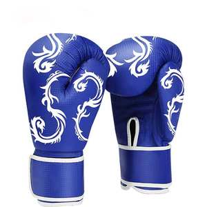Guantes de Boxeo Profesionales de Buena Calidad con Logotipo Personalizado, Material de Cuero, Transpirables, que Absorben la Humedad, Cierre de Gancho y Bucle, Unisex - Product Image 3