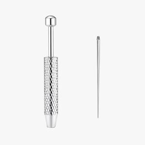 Kit de perçage corporel étanche en acier inoxydable 18G, applicateur de boucles d'oreilles à dos plat, kit d'outils de bijouterie pour insertion sans filetage SIGAL - Product Image 2