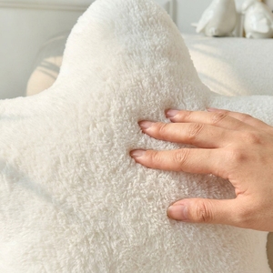 Soft Faux Rabbit Fur <strong>Star</strong> Shaped Throw Pillow Colorful Decorative Plush <strong>Star</strong> <strong>Cushion</strong> for Kids Room Sofa Bedroom Home Decor - Product Image 2