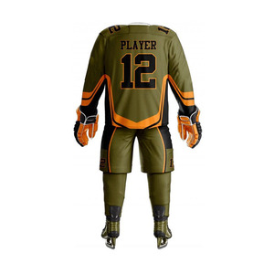 Ice Hockey Uniform comfortable hockey jersey set breathable team uniform durable lightweight <b>athletic</b> sportswear for ice hockey - Product Image 3