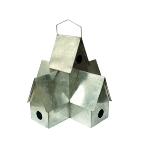Casa para Pájaros de Metal Antigua, Altamente Duradera, Decorativa para Jardín, con Diseño Sólido y Cierre de Botón - Product Image 2