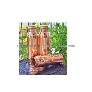 Bouteille d'eau en cuivre de haute qualité, ml, meilleure qualité, couleur naturelle, taille personnalisée, pour utilisation au bureau et au travail - Product Image 4