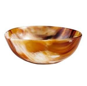 Tazón de Servir de Lujo con Diseño Moderno y Ecológico, Tonos Marrones Pulidos, Tazón para Comida de Diseño Minimalista, 8 Decor - Product Image 1
