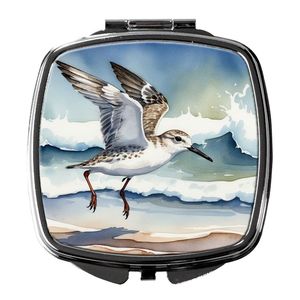 Sanderling Racing Tide Compact <b>Travel</b> Makeup <b>Mirror</b> Portable Folding Handheld Design Gift for Women and Girls - Product Image 1