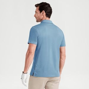 Chemises polo personnalisées avec logo du fabricant, pour hommes, en coton piqué respirant, broderie et impression DTG, tissus de haute qualité. - Product Image 5