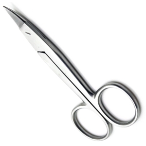 Ciseaux courbes dentaires TC CE pour couronnes, 4,5 pouces, en carbure de tungstène, pour la coupe de couronnes chirurgicales, instrument médical en acier inoxydable - Product Image 1