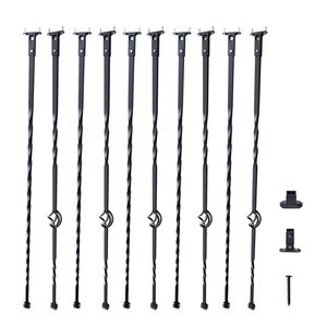 Set Moderno di 10 Balaustre in Acciaio Zincato 44FT X 1/2" per Ringhiere, Pali Decorativi Cavi per Scale - Product Image 1
