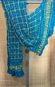 Dupatta Ghatchola de Seda Gaji Premium con Bordado Bandhani, Dupatta Étnica - Product Image 3