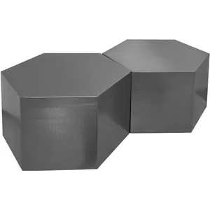 Ensemble de tables basses en métal géométrique moderne, design minimaliste, meubles de salon, pièce d'appoint décorative d'intérieur - Product Image 1