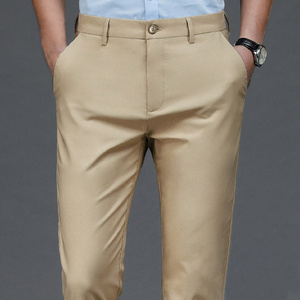 Pantalon de travail décontracté et élégant pour homme, bleu marine et noir, pantalon de sport extensible à séchage rapide pour le printemps et l'automne - Product Image 1