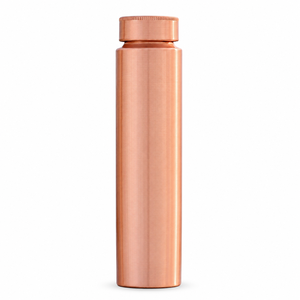 Bouteille de voyage et de sport réutilisable de 200 ml en cuivre pur, design classique, anti-fuite, écologique, avec couvercle, parfaite - Product Image 4