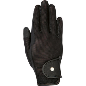 Gants d'équitation de haute qualité, respirants, pour l'été, paume renforcée en daim imitation, style complet pour l'équitation - Product Image 1