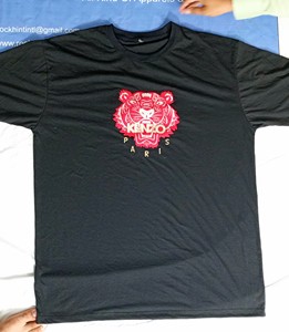 Ropa para hombre al por mayor, camiseta de algodón jersey de corte ajustado, 180-240 GSM, con logotipo personalizado bordado e impreso para hombre - Product Image 1