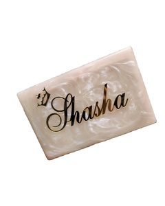 Pochette de soirée de luxe artisanale bohème en résine époxy, sac à main artistique de créateur pour femme, personnalisation couleur et forme sur mesure - Product Image 2