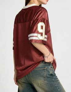 Camiseta de fútbol de malla con cuello en V, número 99, manga corta, unisex, transpirable, ropa deportiva para adultos - Product Image 2