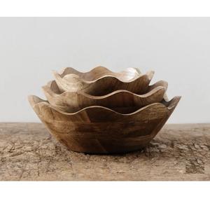 Nouvel Arrivage – Ensemble de Bols à Salade en Bois de Mangue pour Fêtes et Événements – Meilleure Vente – Bols à Mélanger en Bois Bio – Ustensiles de Cuisine - Product Image 2