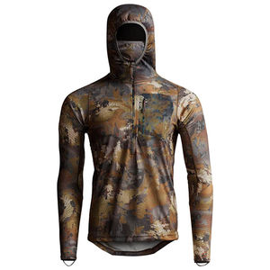 Chemise de performance respirante à capuche camouflage pour la chasse avec masque intégré, anti-humidité, thermique, vêtement d'extérieur - Product Image 1