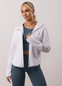 Chaqueta Cortavientos de Invierno para Mujer, con Bloques de Color, Cierre de Cremallera, Poliéster, con Capucha y Mangas Largas - Product Image 2