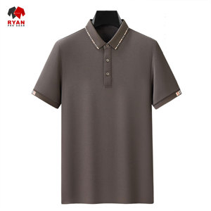 เสื้อโปโลดีไซน์พิเศษสำหรับผู้ชาย ยี่ห้อ Ryan Pro Gear แบบสวมหัว พร้อมโลโก้สั่งทำได้ สวมใส่สบายๆ - Product Image 3