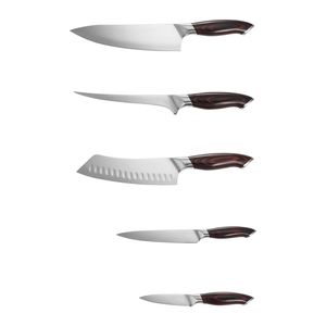 Ensemble de couteaux de cuisine professionnels en acier inoxydable à haute teneur en carbone, 5 pièces, durables, résistants à la rouille - Product Image 6