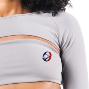 Top Deportivo Blanco de Manga Larga con Aberturas para Mujer, para Gimnasio, Fitness, Yoga, Entrenamiento, Ropa Deportiva Activa, Transpirable y de Alto Rendimiento - Product Image 6