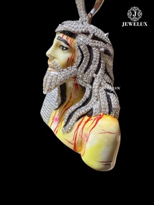 Nouvel Arrivage Pendentif Cartoon Iced Out entièrement serti de diamants, Bijou Hip Hop, Pièce d'exception de fournisseur indien, Meilleur prix disponible - Product Image 4