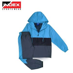 Conjunto Deportivo Unisex INDEX con Capucha, Chaqueta con Cierre y Bloques de Color de Manga Larga y Pantalones, Ligero, de Poliéster, para Primavera - Product Image 4