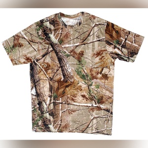 ร้อนขายผ้าฝ้าย100% ที่กำหนดเองพิมพ์โลโก้ปักป่าต้นไม้บุรุษเสื้อยืดแขนเต็มพิมพ์โลโก้การล่าสัตว์ - Product Image 2