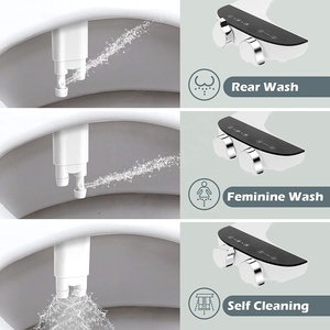 Capot de bidet de siège de toilette en matériau ABS ultra-mince Capot de bidet mécanique non électrique pour toilettes - Product Image 2