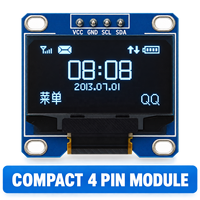 Modul Layar OLED 0.96 Inci 128X64 Putih Kuning Biru 4Pin I2C IIC Layar SSD1306 untuk Proyek Elektronik Tertanam DIY
