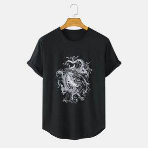 เสื้อยืดผู้ชายผ้าฝ้ายแท้ 100% ทรงเข้ารูป แขนสั้น ผ้าถักคุณภาพสูง 300 กรัม ทนทาน สวมใส่สบาย - Product Image 1