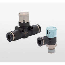 Vanne de contrôle de débit inviolable PISCO avec JSGC4-M indicateur - Product Image 1